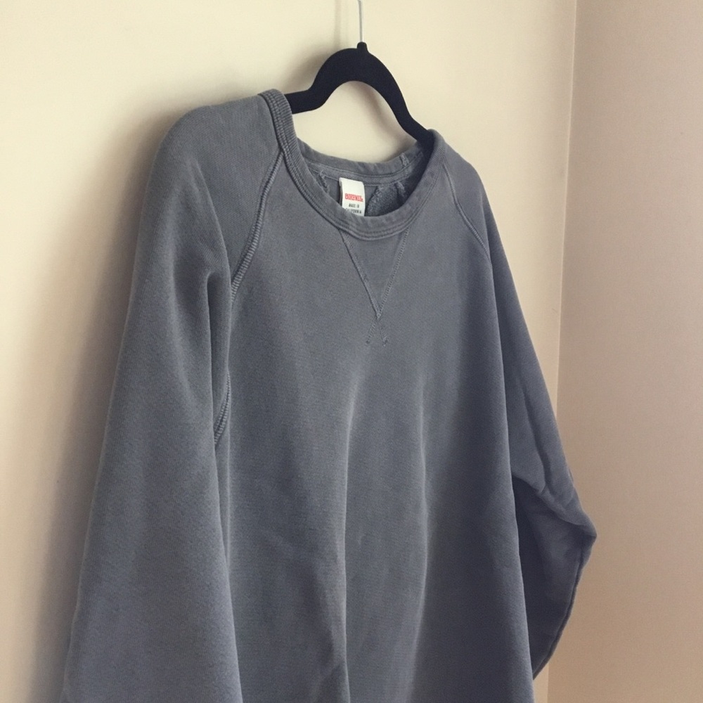 Birdwell Beach Britches Gray Washed Pullover Crewneck Sweatshirt - Picture 5 of 8
